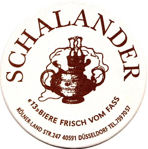 dsseldorf d-nw schalander 1a (rund215-13 biere frisch-gold)